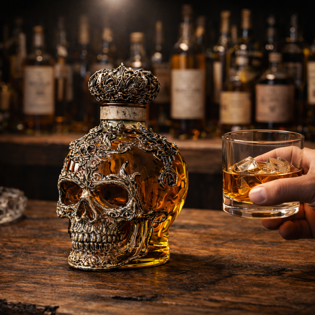 Whisky Bottle - Skull Edition